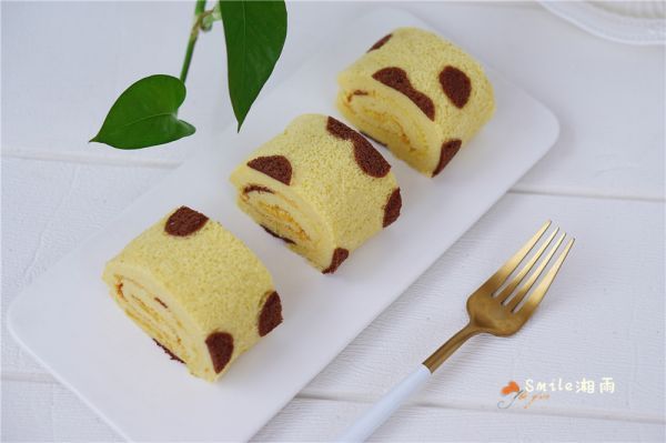 芒果|芒果波点蛋糕卷