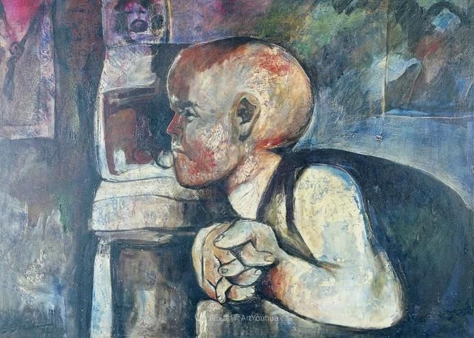  笔触|强烈的笔触和色彩，表现出韧性、肮脏及人性