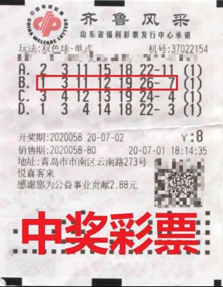 号码|幸运彩民喜中双色球556万元大奖