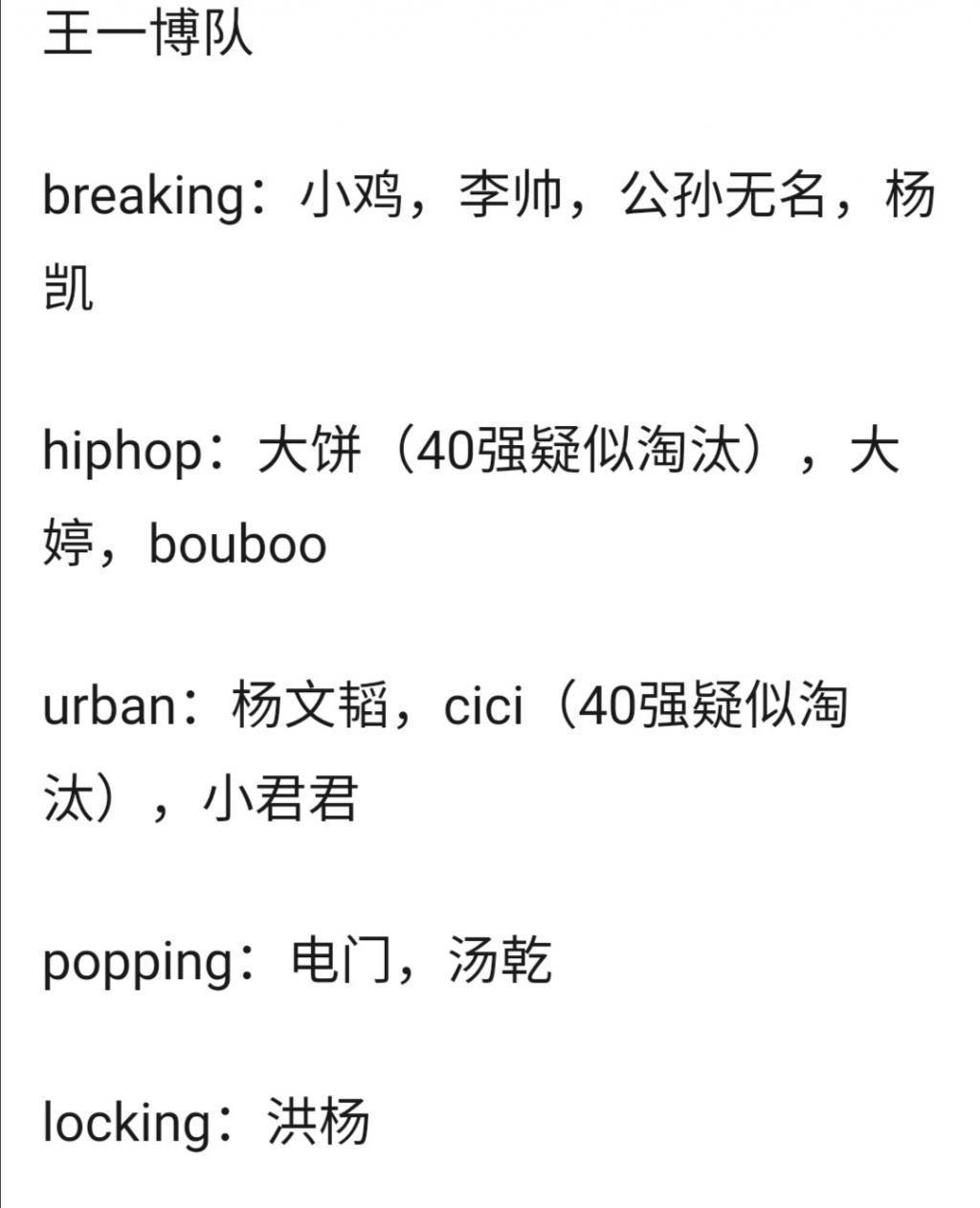 杨凯|街舞3路透:三个夺冠热门选手选择王一博,肖杰不在张艺兴战队!