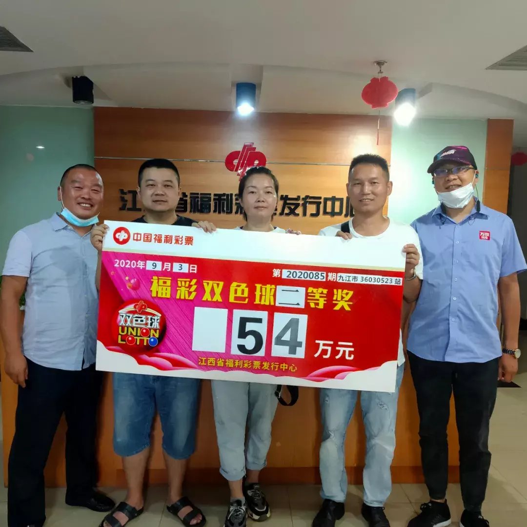团喜|九江合买团喜中3注双色球二等奖54万元