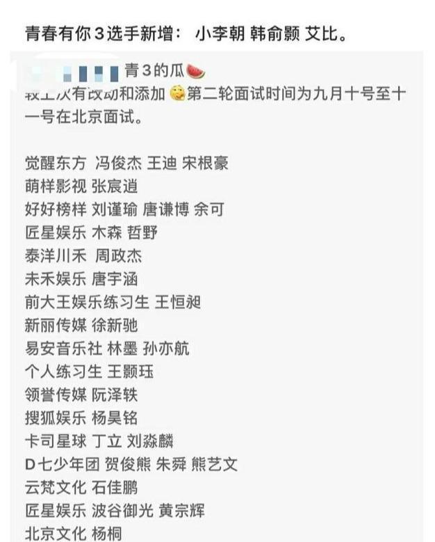  节目组|《青春有你3》参赛选手，你认识几个？“女装大佬”也想参加
