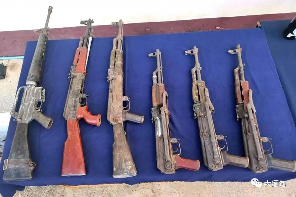 M16|掸东孟萨查获327公斤麻黄素及M16/22、AK47枪支