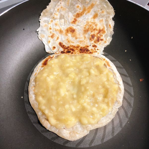  吃法|手抓饼新吃法！香蕉饼