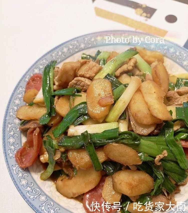 肉片和香肠|荸荠大蒜炒香肠肉片