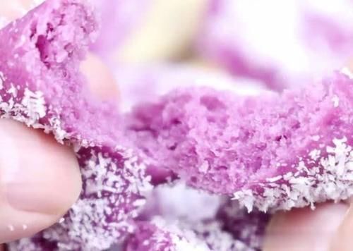 紫薯|在家教你做紫薯椰蓉甜甜圈,简单营养,甜香软嫩,孩子特喜欢