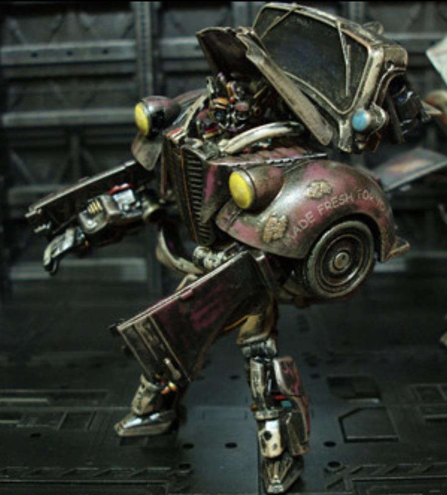 双胞胎|变形金刚动漫人物:重涂《卷土重来》顽强的双胞胎-黑金属冰激凌