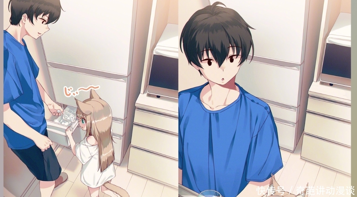 猫咪|想让猫咪变成人?变是不可能的,但画师可以将其画出来!