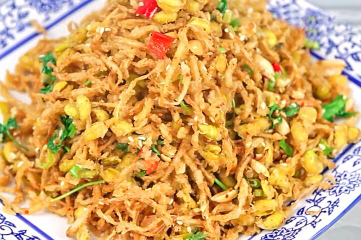  瞬间|黄豆芽别再炒着吃了，学会新做法，香酥美味，每次上桌瞬间秒光