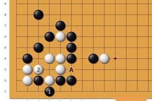  白棋|黑先，如何净杀白棋?A位的冲，使本题增加了变数