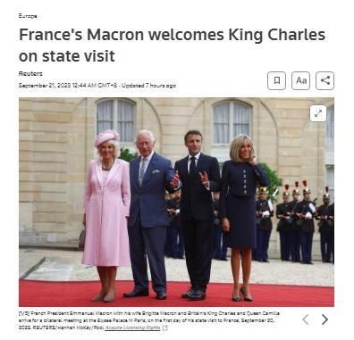 英国国王查尔斯三世抵达威尔士(英国国王查尔斯三世将访问法国)