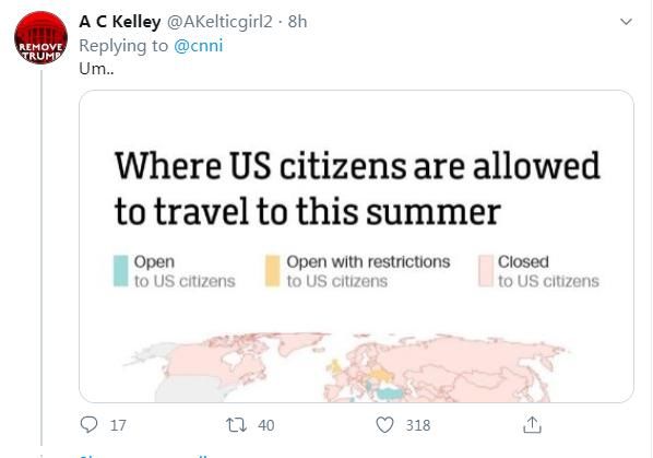  旅行|美政府取消全球旅行警告，美网友“灵魂拷问”：有谁会允许我们入境呢？