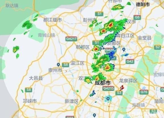 预计未来6小时成都中西部有分散阵雨或雷雨