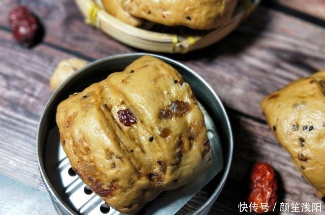 红糖馒头|白馒头吃腻了,换种新花样,香甜可口,蓬松柔软,比面包还好吃