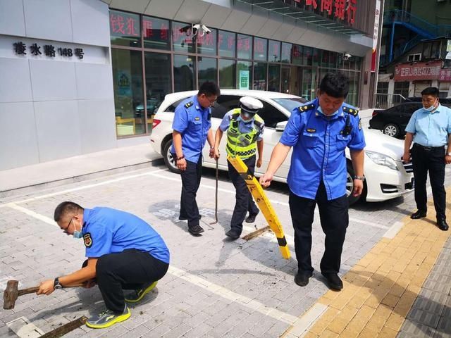 停车|私圈私设私占道路？不行！大连开展强力清除