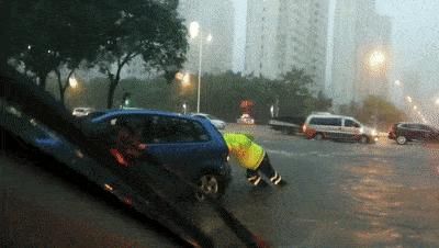 道路积水|山东多地暴雨！潍坊昨晚这里下的最大