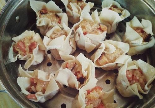 烧麦|糯米不光包粽子,加2元馄饨皮,比粽子好吃,孩子特喜欢