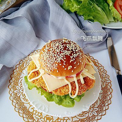  鸡蛋|新奥尔良烤鸡腿堡