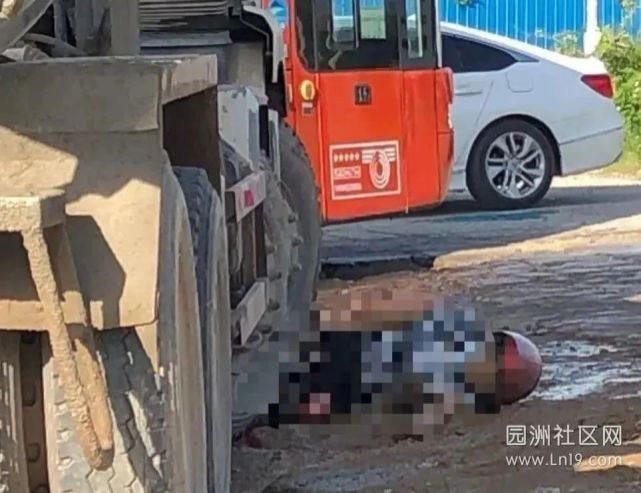  遭泥|博罗园洲发生一惨烈车祸,一女子腿部遭泥罐车碾压
