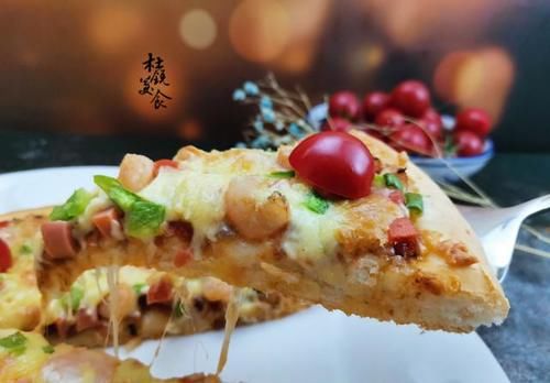  筋面粉|不用面包粉，照样做披萨，详细虾仁披萨做法，美味一个暑假