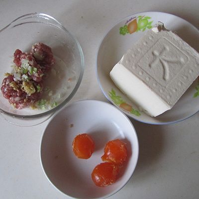  肉馅|咸蛋黄豆腐酿丸子