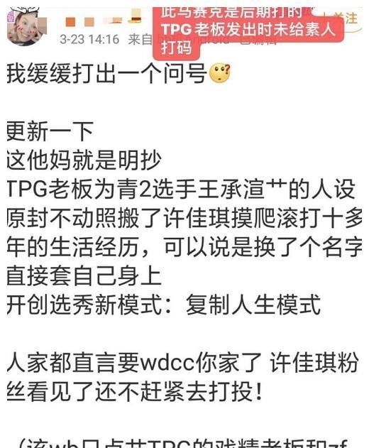  老板|内函其他的练习生、拉踩许佳琪、讥讽买榜，王承渲的老总戏超多