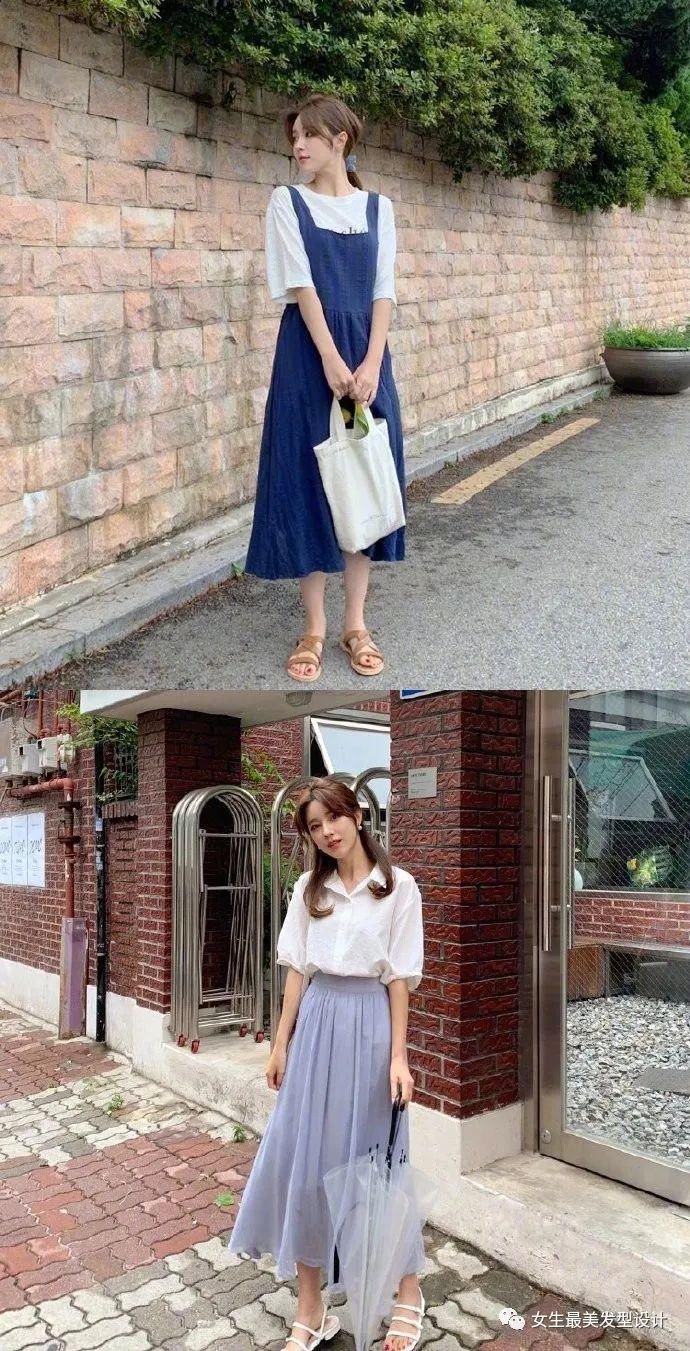  夏日|夏日治愈系穿搭 温柔浅色系的搭配清新甜美。