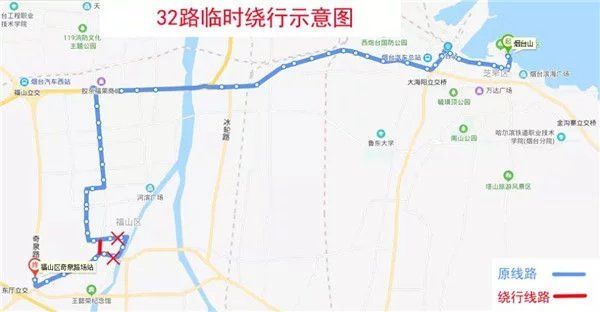 直行恢复原|烟台多个公交线路绕行方案公布 涉及7条道路46条线路