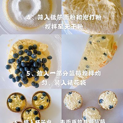 简单|简单又好吃的酥顶蓝莓麦芬蛋糕