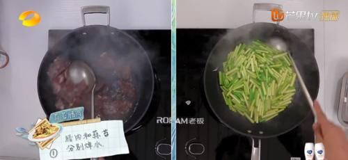  蒜薹炒腊肉|《中餐厅4》张亮做的这道菜，下锅随便一炒真叫香，米饭连扒了3碗