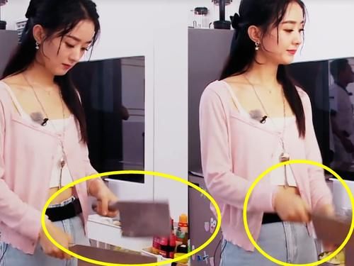  中餐厅|中餐厅：赵丽颖表演剁肉功底，谁看到她的拿刀姿势？一看就是第一次