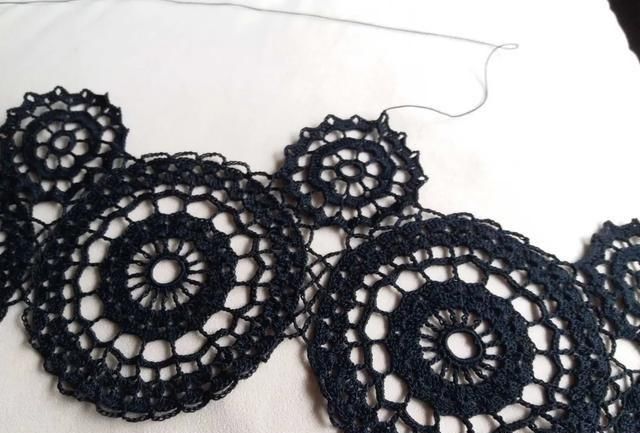 长裙|钩针编织一线连拼花半身裙，气质浪漫长裙你也可以织，附图解教程