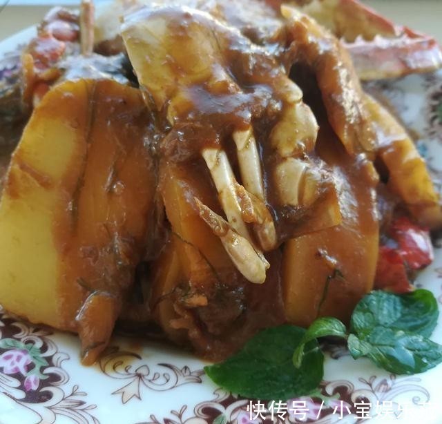 鲜香|梭子蟹炒年糕,鲜香软糯最迷人