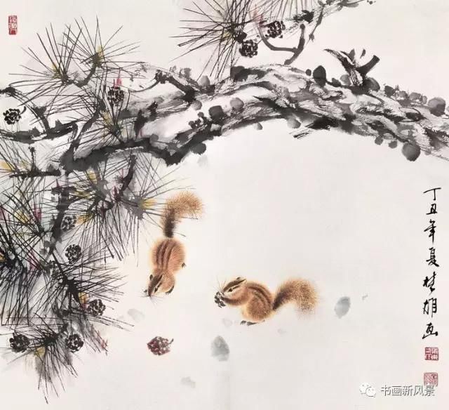  松鼠|看他画的小松鼠，绝对是一种享受！