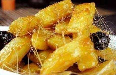  拔丝|美食精选：拔丝地瓜、金丝沙律蜜瓜、土豆排骨、五彩福气卷