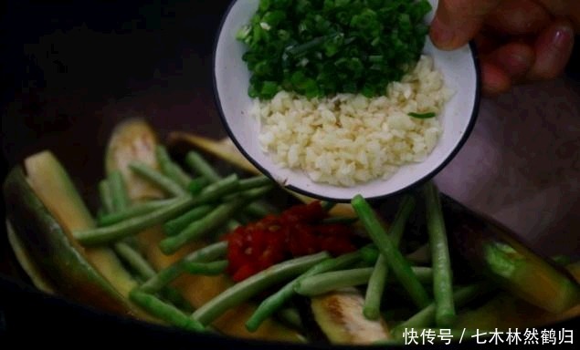  烧茄子|老家常见下饭菜，长豆角烧茄子，软烂鲜香，又得多吃两碗饭