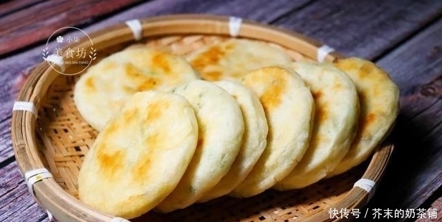 不硬|教你葱花发面饼做法,不用揉面,筷子一搅,松软好吃,凉了也不硬