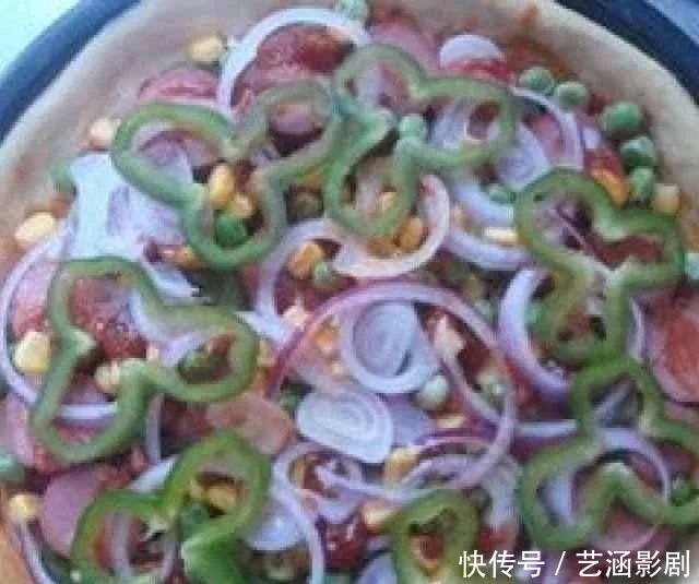 诱惑|美食诱惑,自制的简易版披萨,味道还是很不错的