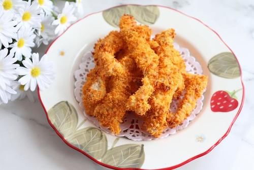 空气炸烤箱|香酥鸡柳在家轻松做,外酥里嫩超好吃,绝对让隔壁小孩都馋哭了