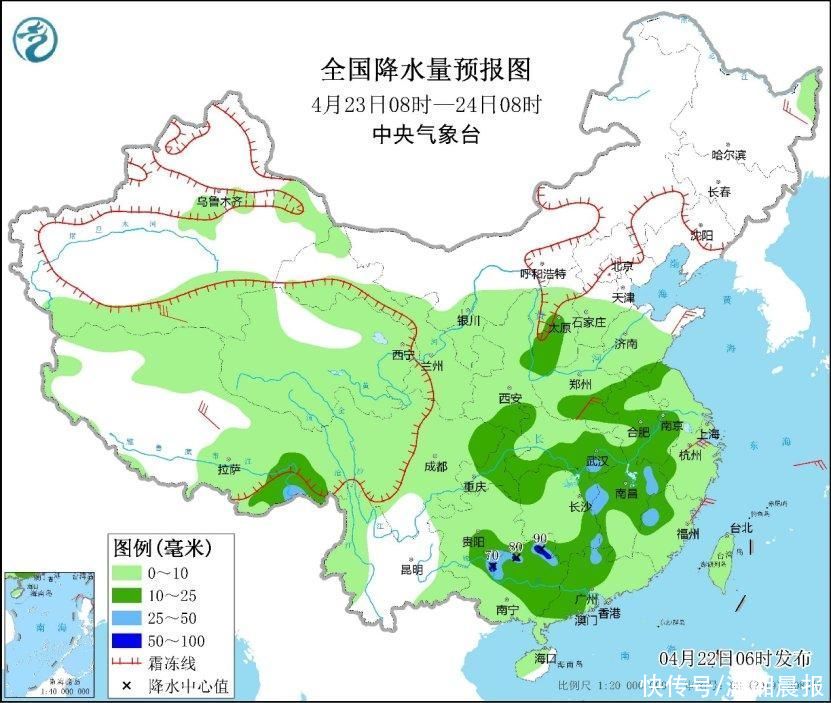 局地降温超20℃！湖南湖北等地气温大跳水，南方地区多分散性降水