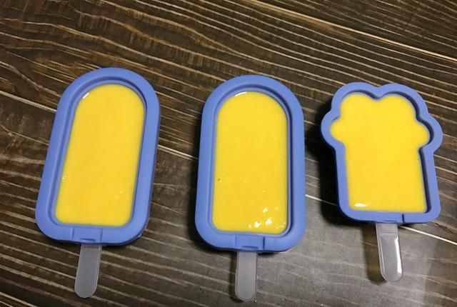  在家|在家自制芒果酸奶雪糕 不含任何添加剂 健康卫生又好吃