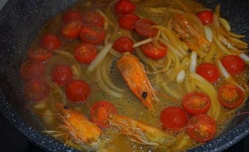  番茄|鲜虾番茄意大利面