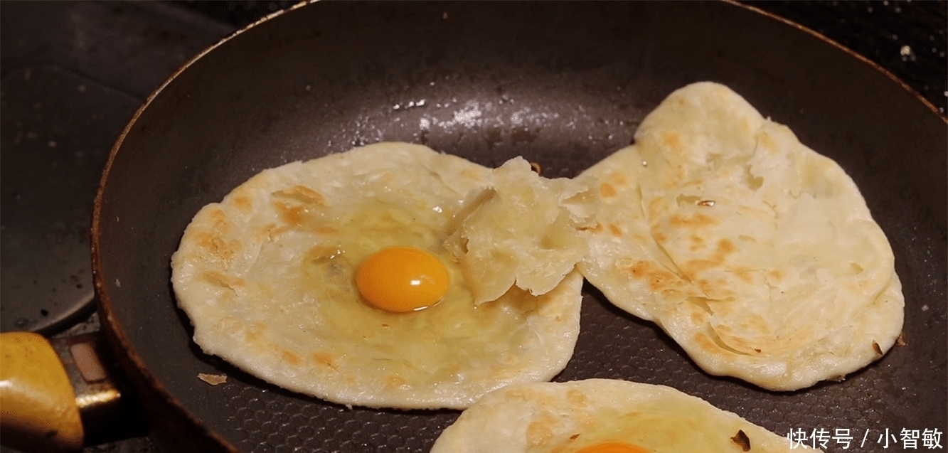 排队|手抓饼最好吃的做法, 早餐不用排队买路边摊了, 在家也能做