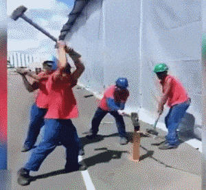 搞笑|搞笑GIF:妹子能打倒,厉害了