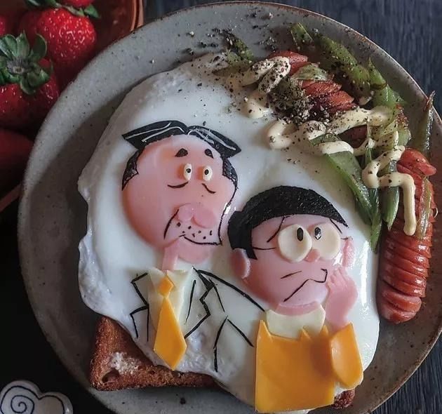 鸡蛋|?这位妈妈太有才,2颗蛋就能做出卡通角色便当,真是暖心又暖胃
