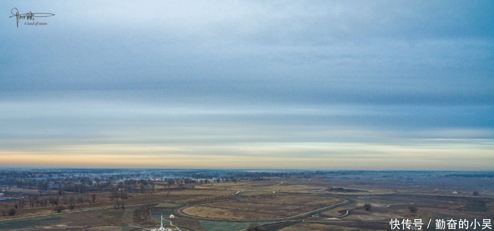航拍|航拍视角下的成吉思汗纪念堂和周边环境