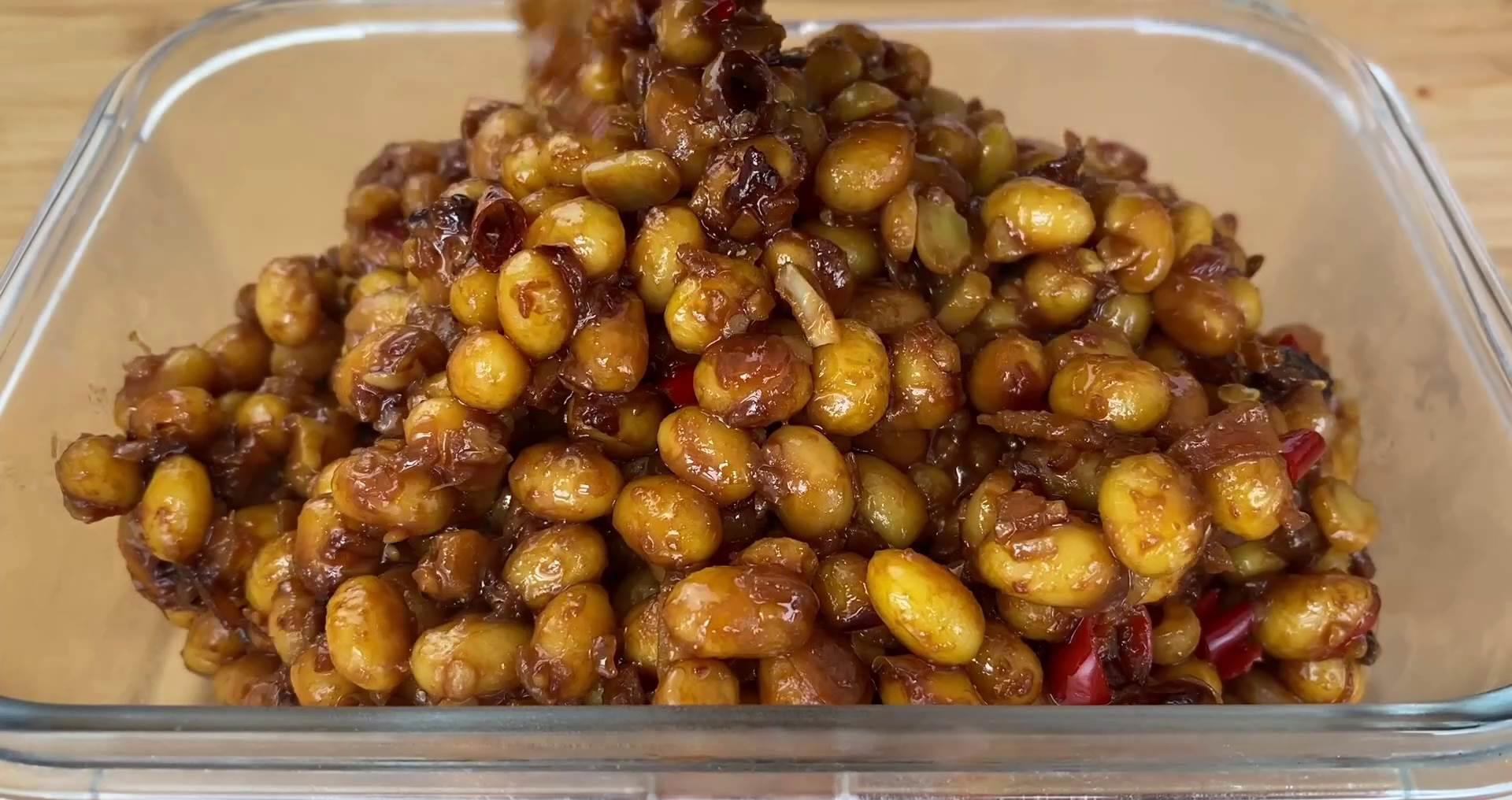  下饭|想吃黄豆酱自己在家就能做，传统老配方，香辣绵软又下饭，真香