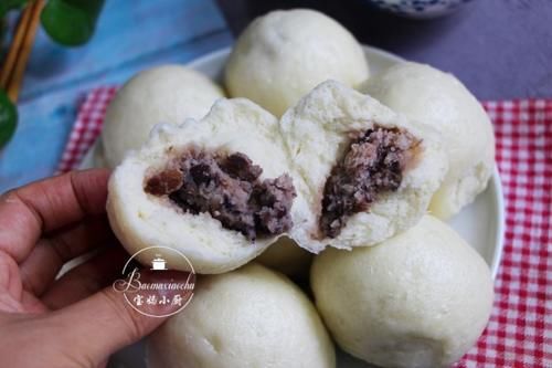  自制豆沙馅|这款面食做早餐，我一口气能吃4个，比馒头好吃，比菜包子受欢迎