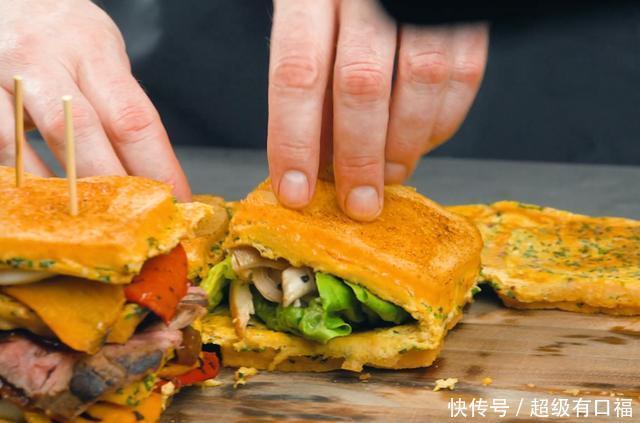 三明治|特大三明治,面包的神仙吃法,家庭聚餐有它就够了,多少都不够吃