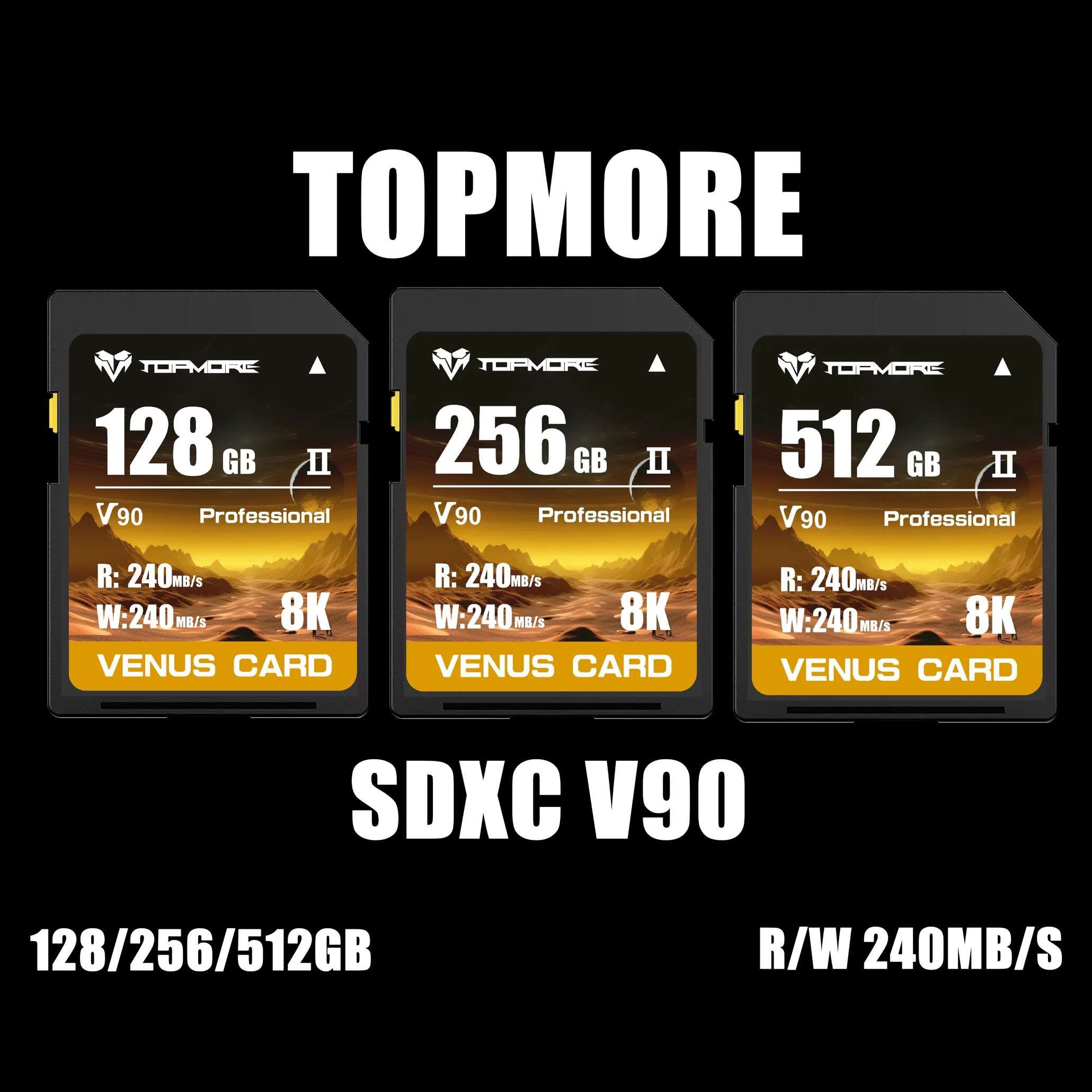 达墨将推 SD 卡 v90 规格金星卡：读写均为 240MB/s，最高 512GB